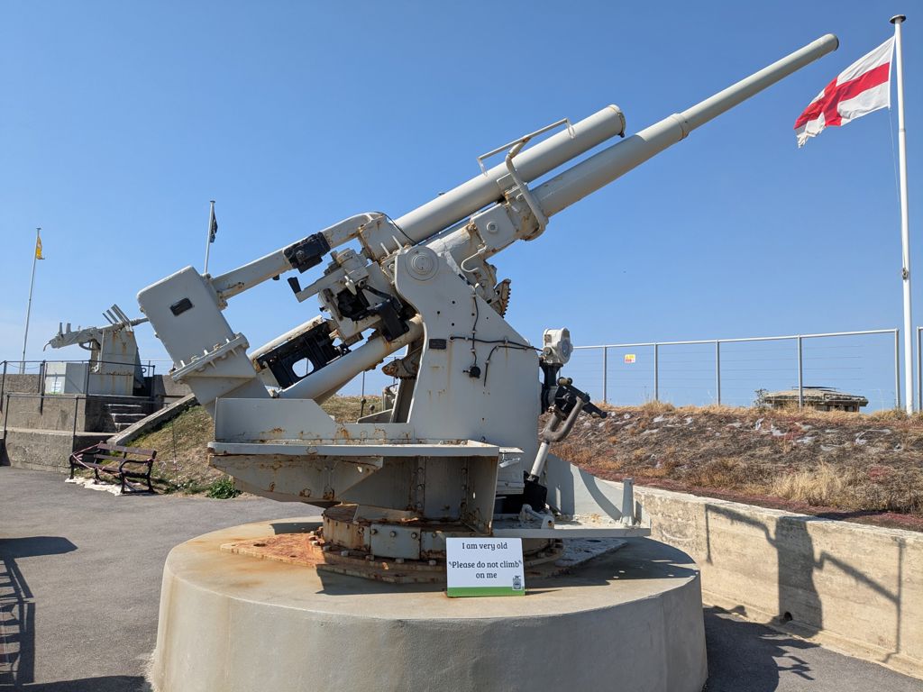 Nothe Fort - 3.7 Inch AA Gun