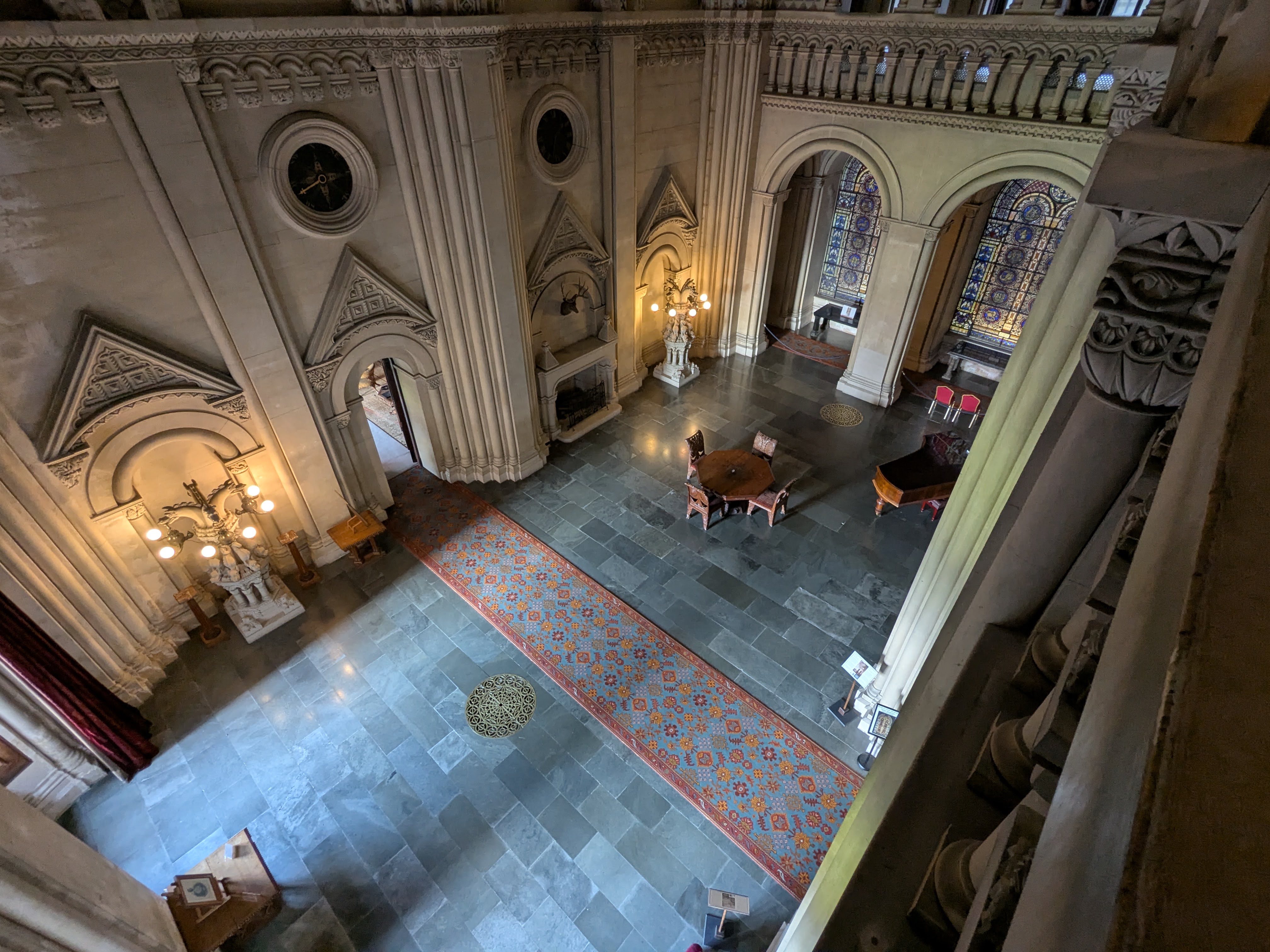 Penrhyn Castle - Grand Hall - From Above
