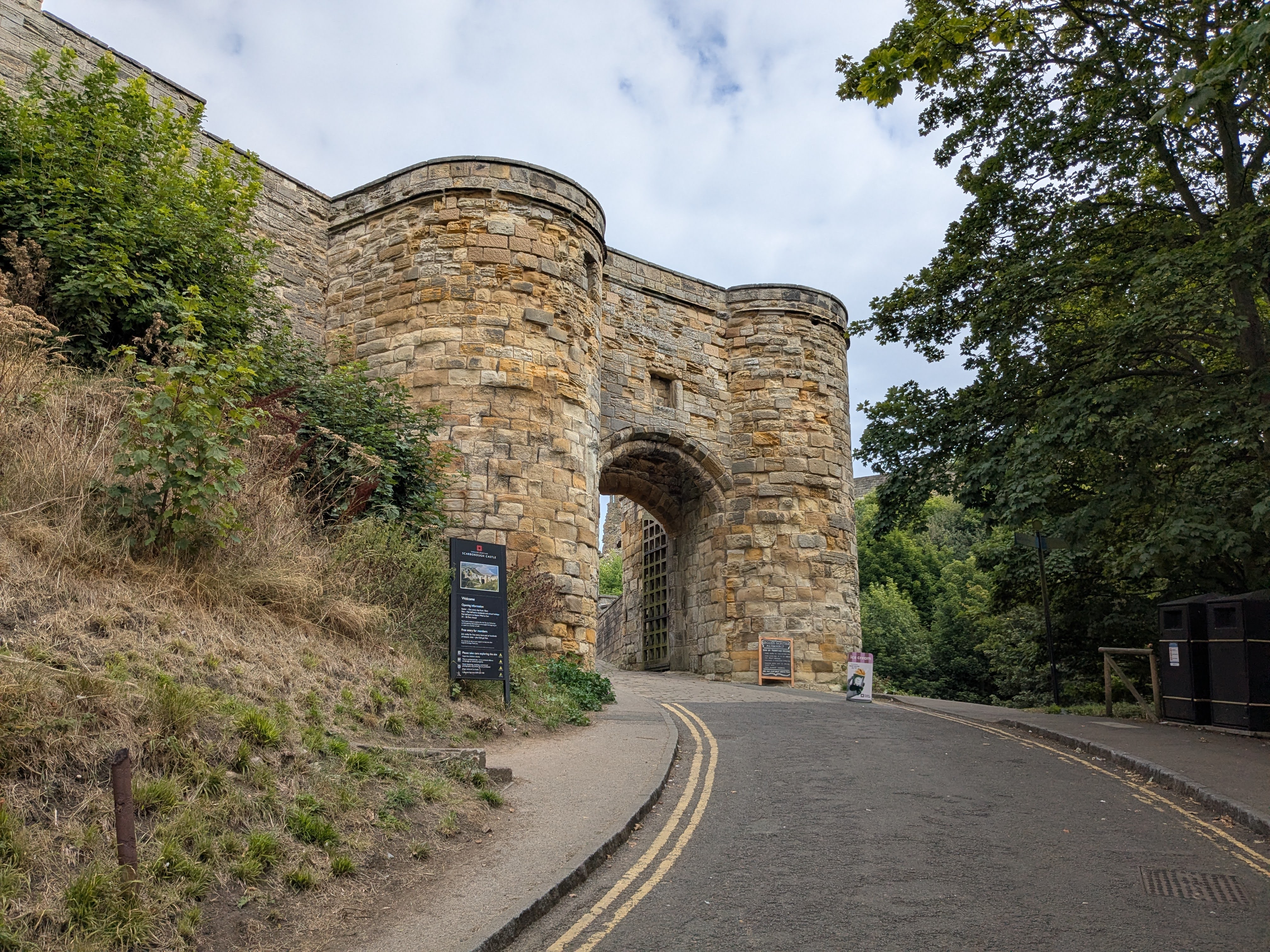 Scarborough Castle - Gatehouse - Approach