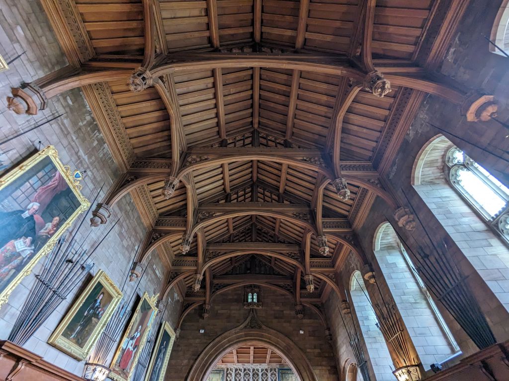 Bamburgh Castle - Great Hall Ceiling