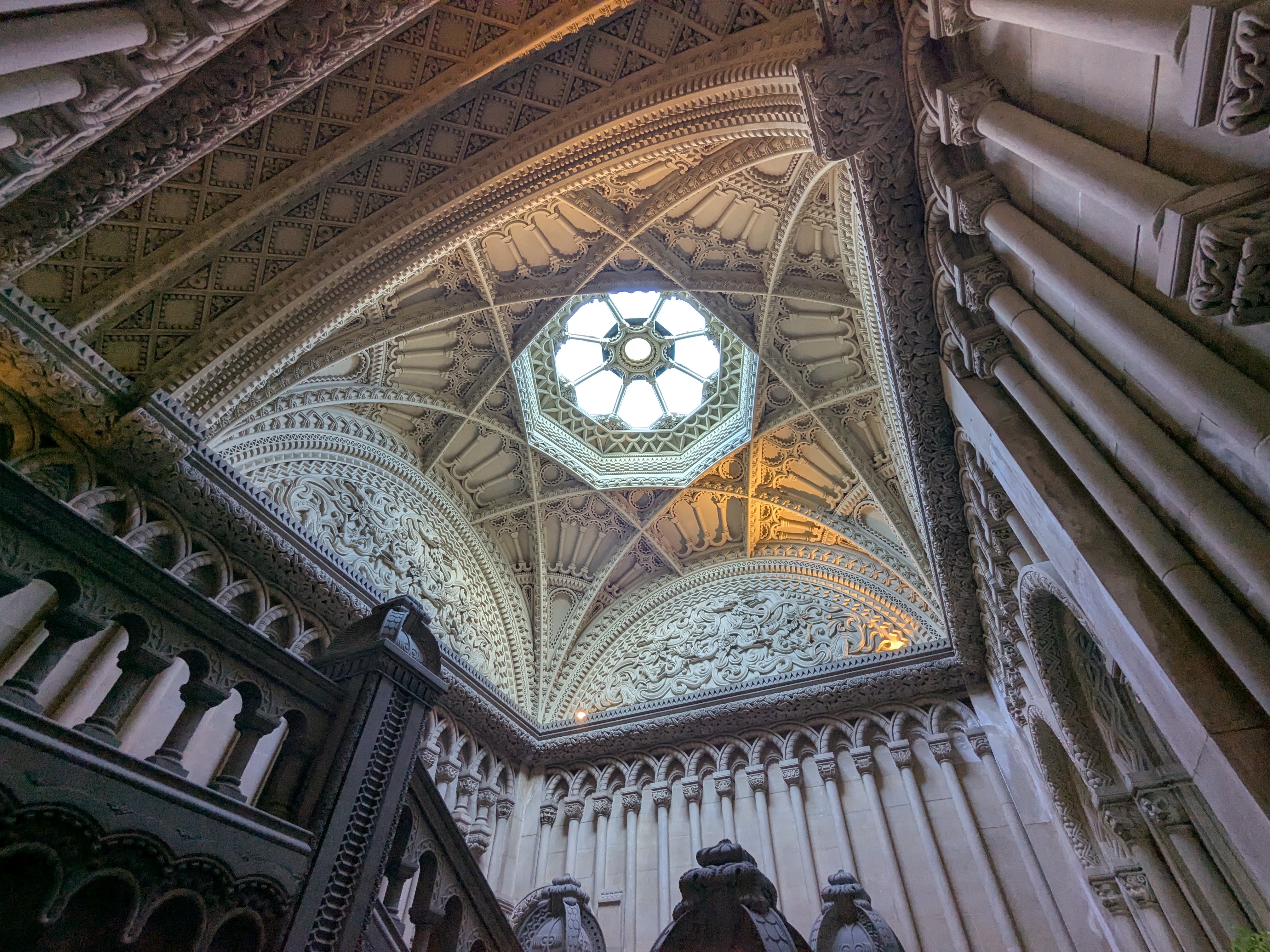Penrhyn Castle - Great Stairs - Ceiling