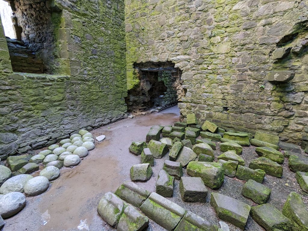 Harlech Castle - Cannonballs